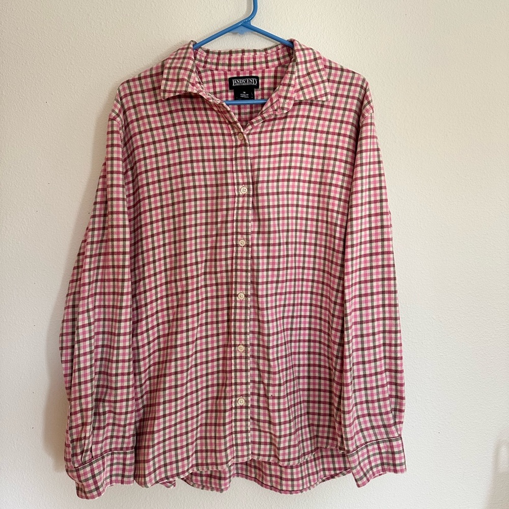Pink and Green Flannel
